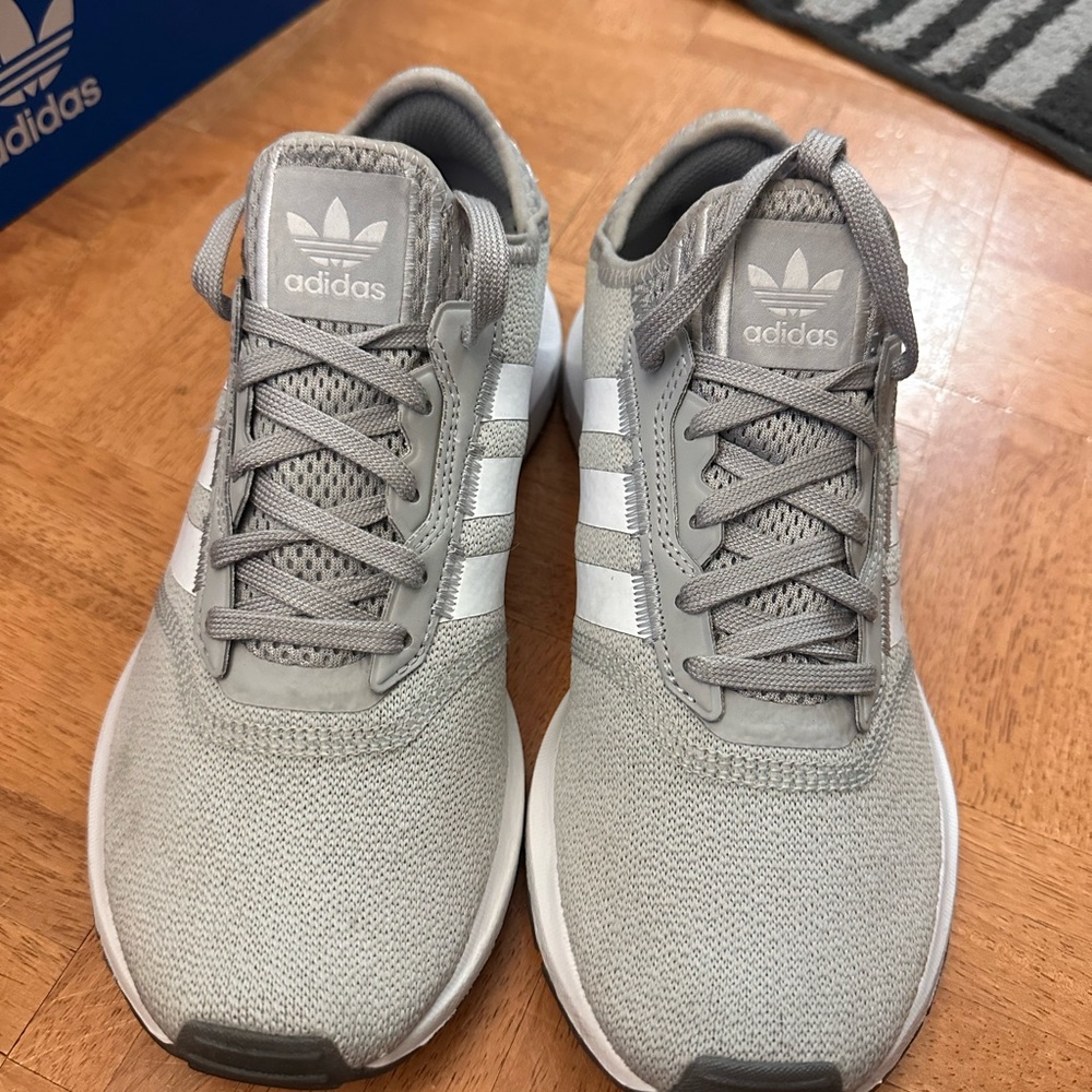 Adidas Light Gray Running Shoes